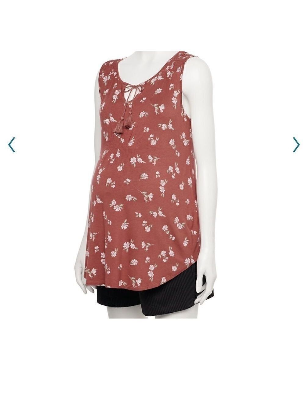A:Glow maternity Smocked Tank Top